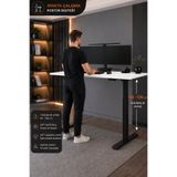 Ivo Office Flex Elektrikli | Oyuncu | Çalışma | Yükseklik Ayarlanabilir Masa | Çift Motorlu | Çift Aşamalı Ayak