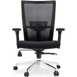 Ivo Vintage Çalışma Koltuğu Ergonomik Tasarımlı Siyah Kumaş Kaplama Yükseklik Ayarlı Tekerlekli