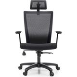 Ivo Vintage Eko Çalışma Koltuğu Siyah Kumaş Kaplama File Sırtlı Ergonomik Ofis Koltuğu