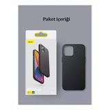 Ivoomi Baseus Leather Siyah 12 Promax Kılıf Manyetik Kılıf Magesafe Özellikli Puf Deri