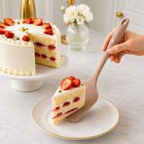 Ivory 29 cm Sert Plastik Spatula Isıya Dayanıklı Yapışmaz Yüzey Uyumlu Esnek Hamur Pasta Kek Krep Servis Spatulası Sariva Home - Pudra
