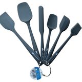 Ivory 6 Parça Silikon Set Büyük Boy Antrasit Rengi