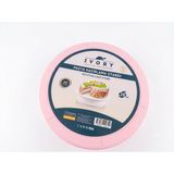 Ivory Döner Pasta Standı, 28 cm, 360 Derece Dönen, Pasta Sıvama ve Süsleme için, Döndürülebilir Sunum Tablası (Pembe, 28cm)