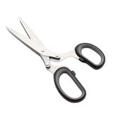Ivory Paslanmaz Çelik Çok Amaçlı Mutfak Makası (Siyah, IVO-9939) | Tavuk ve Balık Kesici, Sebze ve Kemik Kesici, Paket Açıcı, Model: Mks-5626