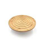 Ivory Yuvarlak Bambu Nihale | Isıya Dayanıklı Doğal Ahşap Tezgah ve Masa Koruyucu, Çaydanlık, Tencere ve Tava Altlığı - 15cm, (Model: Ivo-bmb140)