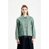 IVRESSE PAMUKLU GABARDİN CEPLİ FIT CEKET MİNT - 2XL - Mint