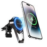 iWALK Araba için manyetik telefon tutucu, hava havalandırma için güçlü manyetik araç montajı, 360° ayarlanabilir araç montajı, oruç şarjı, kablosuz araç şarj cihazı, lüks araba aksesuarları, iPhone