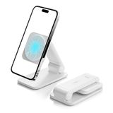 iWALK StandMe Mag Katlanabilir Manyetik iPhone Sehpası, Yüksekliği Ayarlanabilir Eller Serbest Manyetik Telefon Tutucu Standı, iPhone 15 14 13 12 Serisi ile Uyumlu (1 Paket) (Beyaz)