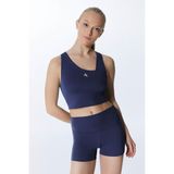 IXAURA ED2308-13 Çağla Dry-Touch Yüksek Bel Kısa Kadın Sporcu Tayt Lacivert - M