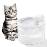 ixieex Kablosuz Kedi Su Çeşmesi - 2.5L Pille Çalışan Pet Su Çeşmesi, Köpekler, Tavşanlar, Çoklu Evcil Hayvanlar için Akülü Otomatik Kedi Su Sebili (Beyaz Çeşme+1 adet Filtre)
