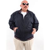 Ixir Büyük Beden Mevsimlik Erkek Mont & Ceket Lacivert Düz - 3XL