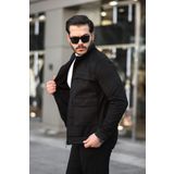 İxir Torba Cepli Nubuk Mevsimlik Erkek Mont & Ceket Siyah