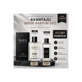 ixora E153 Erkek Parfümü 100 ml + Black 50 ml Erkek Parfüm Seti | 2'li Avantajlı EDP Seti
