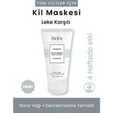 Ixora Inventio Beyaz Kil Krem Yüz Maskesi 75 ml Parabensiz Gözenek Sıkılaştırıcı ve Leke Karşıtı