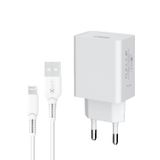 Ixtech Hc9 2.1A Usb To Lightning Şarj Cihazı Beyaz