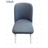 IYDGAH Büyük Oval Likralı Sandalye Kılıfı Yıkanabilir Streç Lastikli Bambu Sandalye Örtüsü 1 Adet Antrasit Renk - 45 x 56 cm