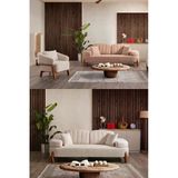 İyena Home Living Aprıl 3+3+1 Mekanizmalı Koltuk Takımı Krem