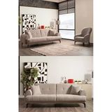 İyena Home Living Arora 3+3+1 Çekyatlı Koltuk Takımı Füme