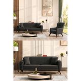 İyena Home Living Havana 3+3+1 Sırt Mekanizmalı Modern Koltuk Takımı Antrasit