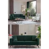 İyena Home Living Havana 3+3+1+1 Sırt Mekanizmalı Modern Koltuk Takımı Yeşil