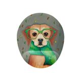 iyi fikirler Hipster Köpek Bilek Destekli Mouse Pad Ergonomik Kaymaz Taban Mousepad Fare Altlığı