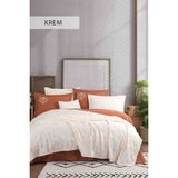 Iyi Geceler Istanbul Aztec Yatak Örtüsü Seti - Krem - 240 x 260 cm
