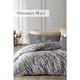 İyi Geceler İstanbul Çift Kişilik Nevresim Takımı Ottoman Mavi - 200 x 220 cm