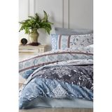 İyi Geceler İstanbul Cotton Life Tek Kişilik Nevresim Takımı - Antik Lacivert - 160 x 220 cm