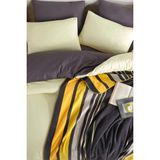 İyi Geceler İstanbul In Line Nevresim Takımı Çift Kişilik Limon - 200 x 220 cm - Sarı