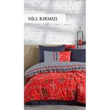 İyi Geceler İstanbul Tek Kişilik Fusion Nill Kırmızı Nevresim Takımı