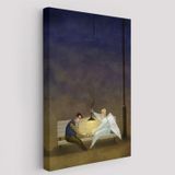 İyi İnsanlara Yardım Eden Melek Dekoratif Kanvas Tablo, Duvar Dekoru 6110