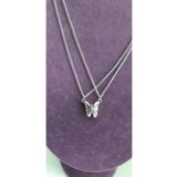 İYİ MODA 2 Adet Mıknatıslı Birleşen Kelebek Best Friends Bff Kolye Sevgili Arkadaşlık Kolyesi
