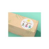 İyi Tatiller Yaz Tatili Etiketi Okul Karne Çocuklar Mat Estate Yuvarlak Mat Sticker 4 Cm (40 ADET)