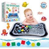 İyi Toys Bebek Su Oyun Matı Tummy Time Eğlenceli Tasarım ile 3+ Yaş için Karın Üstü Aktivite - Siyah