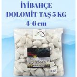 İyibahçe 5 kg Dolomit Taş 4-6 Cm Özellikli Dekoratif Bahçe Taşı Türkiye Menşeli