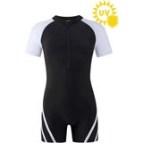 İYİBU Çocuk Uv Korumalı Kısa Kollu Yüzücü Tulum Mayo Havuz ve Deniz Mayosu Kids Swimwear Unisex - 11 - 12 Yaş - 113-Beyaz