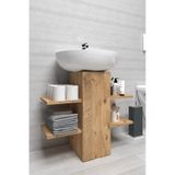 İyimi Modern Raflı Lavabo Altı Banyo Dolabı Banyo Düzenleyici Atlantik Çam