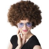 İyisi Var Kahve Renk Kıvırcık Afro Bonus Peruk ARLSTRTCH-CERC3256 - Çok Renkli
