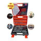 İYİSİYOK 53 Parça Çantalı Cırcır Aleti Ve Lokma Anahtar Seti 1/4 İnç Tornavida Seti Ev Araba Bisiklet İçin