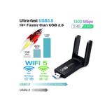 İyonze Kablosuz Wifi Alıcı Dual Band Usb 3.0 Adaptör Ac1300 Mbps (2025 Yeni Model)