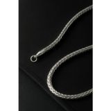 İyyakee 316L Paslanmaz Çelik 4 Mm Yılan Snake Spiga Model Erkek Zincir Kolye