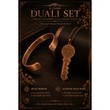 İyyaKee Dualı Bakır Bileklik ve Anahtar Dualı Kolye Seti Manevi Koruma Özel Tasarım Takı Seti