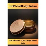 İyyaKee Metal Hediye Kutusu – Yuvarlak Dayanıklı Saklama Kutusu Takı ve Bileklik Kutu