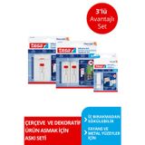 Iz Bırakmadan Sökülebilir Yapışkanlı Askı - Çivi, Fayans Ve Metal Yüzeyler - Avantajlı Set