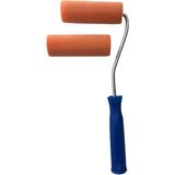 Iz Bırakmayan Kadife Kaplı Rulo Set + 2 Adet Kadife Kaplı Rulo 10 cm + Rulo Sapı 27 cm Tek Ebat Unisex