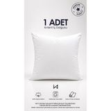 İz Home 1 Adet Premium Ultra Dolgun Kare Kırlent İç Yastık | Orijinal Silikon Dolgu | Koltuk Köşe Yastık | Vakum Ambalajlı | Yıkanabilir