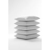 İz Home 5 Adet Premium Ultra Dolgun Kare Kırlent Iç Yastık | Orijinal Silikon Dolgu | Koltuk Köşe Yastık | - 70 x 70 cm - Beyaz