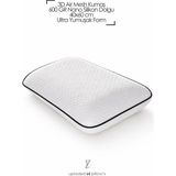 İz Home Aero Comfort Yastık | 3D Air Mesh Örme Kumaş | 40X60 cm | 600 gr Nano Silikon Dolgu - 40 x 60 cm - Beyaz