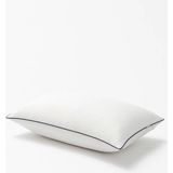 İz Home Biyeli Yastık 800 gr | Orijinal Silikonize Elyaf Dolgu | Ultra Dolgun Yumuşak Form Uyku Yastığı - 50 x 70 cm - Beyaz