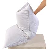 İz Home Dry Soft Kapitoneli Biyeli Yastık 50X70 Beyaz %100 Hcs Silikon Dolgulu Hava Geçikenli 1 Adet - 50 x 70 cm